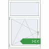 Ціноутворення Вікна 1000x1500 мм REHAU Euro 70 Білий (RAL 9016) з двох сторін. Ціна: €242.31