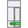 Ціноутворення Вікна 1000x2000 мм Altest Pony 375 RAL 9007 Grey aluminium з двох сторін. Ціна: $408.16