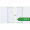 Ціноутворення Вікна 2700x1600 мм REHAU Brillant-Design GOLDEN OAK ззовні. Ціна: €694.78