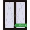 Ціноутворення Вікна 1350x1700 мм REHAU Brillant-Design BLACK_BROWN з двох сторін. Ціна: ₴23,075.28