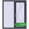 Ціноутворення Вікна 1100x1300 мм REHAU Euro 60 ANTHRACITE_GREY_STRUKTURAL з двох сторін. Ціна: ₴9,848.78
