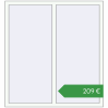 Ціноутворення Вікна 1300x1399 мм REHAU Euro 70 Білий (RAL 9016) з двох сторін. Ціна: €208.65