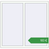 Ціноутворення Вікна 1350x1300 мм REHAU Euro 70 Білий (RAL 9016) з двох сторін. Ціна: €183.14