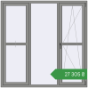 Ціноутворення Вікна 1800x1800 мм Altest Pony 375 RAL 9007 Grey aluminium з двох сторін. Ціна: ₴27,304.77