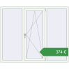 Ціноутворення Вікна 1790x1460 мм REHAU Euro 70 WALNUT ззовні. Ціна: €373.96