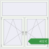 Ціноутворення Вікна 1500x1500 мм REHAU Euro 70 ANTHRACITE_GREY_STRUKTURAL ззовні. Ціна: €402.22