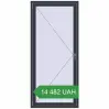 Ціноутворення Вікна 900x2000 мм REHAU Euro 70 ANTHRACITE_GREY_STRUKTURAL з двох сторін. Ціна: 14 482.4 UAH