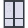 Ціноутворення Балконні двері 1600x2100 мм REHAU Euro 60 ANTHRACITE_GREY_STRUKTURAL ззовні