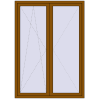 Ціноутворення Балконні двері 1500x2100 мм REHAU Euro 70 GOLDEN OAK з двох сторін
