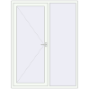 Ціноутворення Вхідні двері 1600x2100 мм REHAU Т118/60 Вхідні двері, відкривання назовні