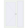 Ціноутворення Вхідні двері 1500x2100 мм REHAU Т118/60 Вхідні двері, відкривання назовні