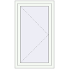 Ціноутворення Вікна 700x1200 мм REHAU Euro 60 Білий (RAL 9016) з двох сторін
