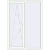 Ціноутворення Вікна 1160x1650 мм REHAU Euro 70 Білий (RAL 9016) з двох сторін