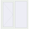 Ціноутворення Вікна 1350x1450 мм REHAU Euro 60 Білий (RAL 9016) з двох сторін