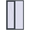 Ціноутворення Вікна 1200x2000 мм REHAU Euro 60 ANTHRACITE_GREY_STRUKTURAL з двох сторін
