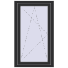 Ціноутворення Вікна 700x1200 мм REHAU Euro 70 ANTHRACITE_GREY_GLATT ззовні
