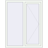 Ціноутворення Вікна 1100x1400 мм REHAU Euro 70 Білий (RAL 9016) з двох сторін