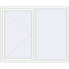 Ціноутворення Вікна 1750x1430 мм REHAU Euro 70 Білий (RAL 9016) з двох сторін