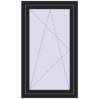 Ціноутворення Вікна 700x1200 мм REHAU Euro 70 BLACK_ULTI-MATT з двох сторін