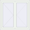 Ціноутворення Вікна 1200x1200 мм REHAU Euro 70 Білий (RAL 9016) з двох сторін