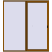 REHAU GENEO HST 2250x2500 мм GOLDEN OAK з двох сторін