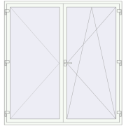 REHAU Euro 70 Балконні двері 2000x2100 мм