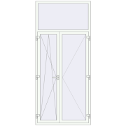 Балконні двері 1200x2700 мм REHAU SYNEGO MD Балконні двері