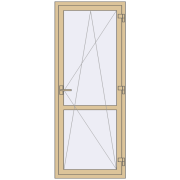 Балконні двері 800x2000 мм REHAU Euro 70 Балконні двері