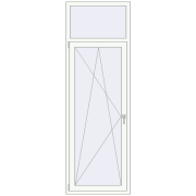 Балконні двері 800x2400 мм REHAU Euro 70