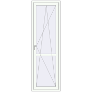 REHAU Euro 60 700x2200 мм Білий (RAL 9016) з двох сторін