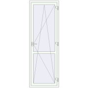 Балконні двері 750x2200 мм REHAU Euro 60 Балконні двері