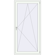 Балконні двері 1000x2000 мм REHAU Euro 60