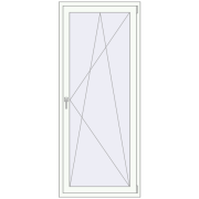 REHAU Euro 70 900x2000 мм Білий (RAL 9016) з двох сторін REHAU Euro 70 900x2000 мм Білий (RAL 9016) з двох сторін