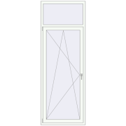 Балконні двері 900x2500 мм REHAU Euro 70
