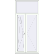 Балконні двері 1200x2700 мм REHAU SYNEGO MD