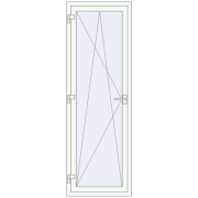 Балконні двері 700x2100 мм REHAU Euro 70 Балконні двері