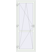 REHAU Euro 70 Балконні двері 780x2100 мм