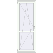 Балконні двері 780x2100 мм REHAU Euro 70