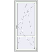 REHAU Euro 60 900x2000 мм Білий (RAL 9016) з двох сторін REHAU Euro 60 900x2000 мм Білий (RAL 9016) з двох сторін