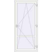 REHAU Euro 60 Балконні двері 900x2000 мм