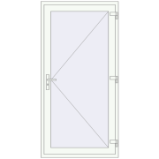 Вхідні двері 1000x2100 мм REHAU Euro-Design 60