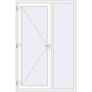 Вхідні двері 1400x2100 мм REHAU E 60 Вхідні двері