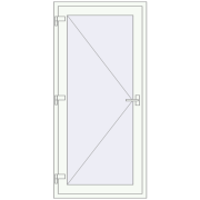 REHAU E 70 Вхідні двері 900x1900 мм