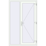 Вхідні двері 1300x2100 мм REHAU SYNEGO