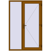 Вхідні двері 1400x2100 мм REHAU Euro-Design 60