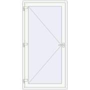 Вхідні двері 1000x2100 мм REHAU E 70 Вхідні двері