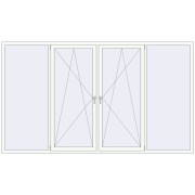 REHAU Euro 60 3100x1800 мм Білий (RAL 9016) з двох сторін