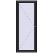 REHAU Brillant-Design 800x2000 мм BLACK_ULTI-MATT з двох сторін REHAU Brillant-Design 800x2000 мм BLACK_ULTI-MATT з двох сторін