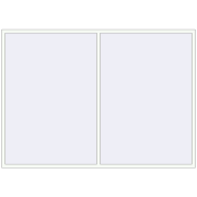 REHAU Brillant-Design 2800x2000 мм Білий (RAL 9016) з двох сторін