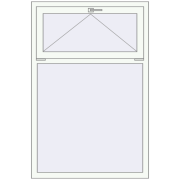 REHAU Euro 60 1000x1500 мм Білий (RAL 9016) з двох сторін REHAU Euro 60 1000x1500 мм Білий (RAL 9016) з двох сторін